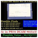 Original sealed box 5- 1987 United States Mint Pro