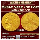 ***Major Highlight*** 1909-p Gold Indian Quarter E