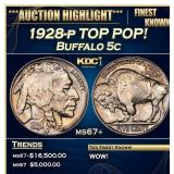 ***Major Highlight*** 1928-p Buffalo Nickel TOP PO