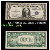 1935F $1 Blue Seal Silver Certificate Grades Selec