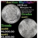 1878-cc Morgan Dollar $1 ms65+ SEGS