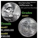 2005-d Western Waters Jefferson Nickel Westward Jo
