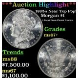 1882-s Morgan Dollar Near Top Pop! $1 ms67+ SEGS