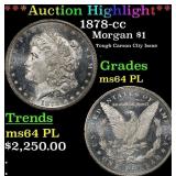 1878-cc Morgan Dollar $1 ms64 PL SEGS