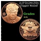 1oz .999 Fine Copper Bullion Round - Donald Trump