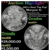 1887-o Morgan Dollar Near Top Pop! $1 ms65+ SEGS
