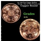 1oz .999 Fine Copper Bullion Round - Year of The D