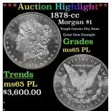 1878-cc Morgan Dollar $1 ms65 PL SEGS