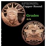1oz .999 Fine Copper Bullion Round - Statue of Lib