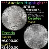 1878-cc Morgan Dollar $1 ms65+ SEGS