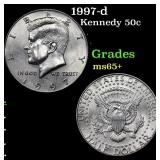1997-d Kennedy Half Dollar 50c Grades GEM+ Unc