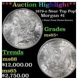1879-o Morgan Dollar Near Top Pop! $1 ms65+ SEGS