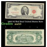 1963 $2 Red Seal United States Note Grades Select