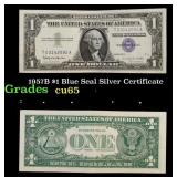 1957B $1 Blue Seal Silver Certificate Grades Gem C