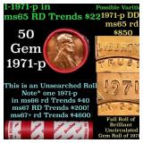 BU Shotgun Lincoln 1c roll, 1971-p 50 pcs Dunbar W
