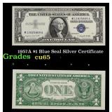 1957A $1 Blue Seal Silver Certificate Grades Gem C