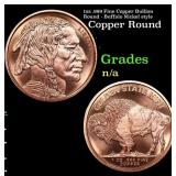 1oz .999 Fine Copper Bullion Round - Buffalo Nicke