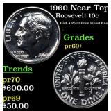 1960 Proof Roosevelt Dime Near Top Pop! 10c Graded