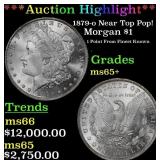 1879-o Morgan Dollar Near Top Pop! $1 ms65+ SEGS