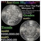 1880-o Morgan Dollar Near Top Pop! $1 ms65+ SEGS