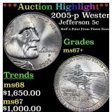 2005-p Western Waters Jefferson Nickel Near Top Po