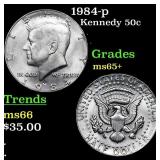 1984-p Kennedy Half Dollar 50c Grades GEM+ Unc
