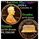 1978-s Proof Lincoln Cent 1c pr70 dcam SEGS