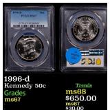 1996-d Kennedy Half Dollar 50c ms67 PCGS
