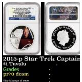2015-p Star Trek Captain Jean-Luc Picard 1 oz Silv