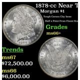 1878-cc Morgan Dollar Near Top Pop! $1 ms66+ SEGS