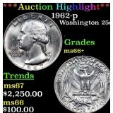 ***Auction Highlight*** 1962-p Washington Quarter