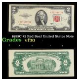 1953C $2 Red Seal United States Note Grades vf++
