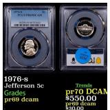 1976-s Proof Jefferson Nickel 5c pr69 dcam PCGS