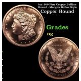 1oz .999 Fine Copper Bullion Round - Morgan Dollar