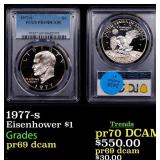 1977-s Proof Eisenhower Dollar $1 pr69 dcam PCGS