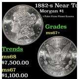1882-s Morgan Dollar Near Top Pop! $1 ms67+ SEGS