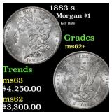 1883-s Morgan Dollar $1 Select Unc USCG