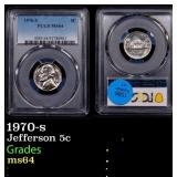 1970-s Jefferson Nickel 5c ms64 PCGS