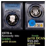 1978-s Proof Kennedy Half Dollar 50c pr69 dcam PCG