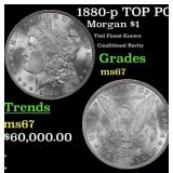 1880-p Morgan Dollar TOP POP! $1 ms67 SEGS