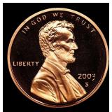 2003-s Proof Lincoln Cent 1c pr70 rd DCAM SEGS