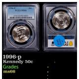 1996-p Kennedy Half Dollar 50c ms66 PCGS