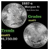 1887-s Morgan Dollar $1 ms65 SEGS