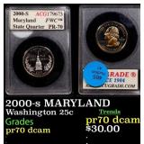 2000-s MARYLAND Proof Washington Quarter 25c ACG