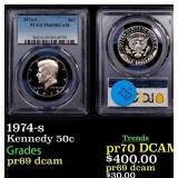 1974-s Proof Kennedy Half Dollar 50c pr69 dcam PCG