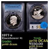1977-s Proof Eisenhower Dollar $1 pr69 dcam PCGS