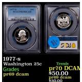 1977-s Proof Washington Quarter 25c pr69 dcam PCGS