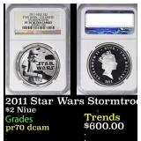 2011 Star Wars Stormtrooper Colorized 1oz .999 Sil