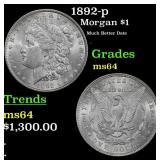 1892-p Morgan Dollar $1 ms64 SEGS