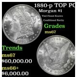 1880-p Morgan Dollar TOP POP! $1 ms67 SEGS